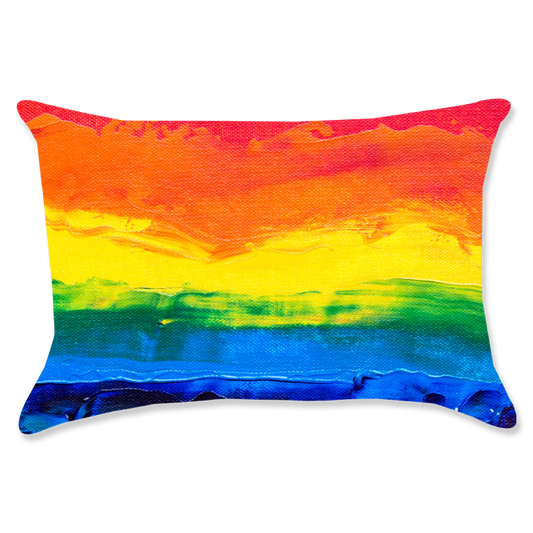 Rainbow Pride Cotton Twill Pillow 14" x 20"