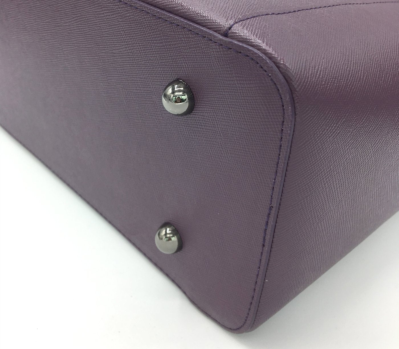 Miley - Purple Vegan Leather Laptop Bag detail